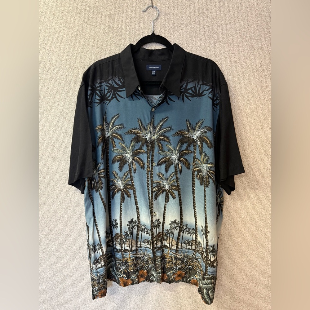 Croft & Barrow Men's Size XXL Button Down Hawaiian Island Collection‎